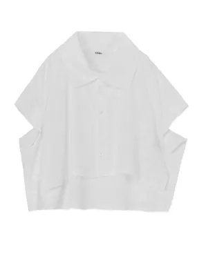 Weekend Casual 100/2 BROAD COTTON ELBOW SLIT SHIRT