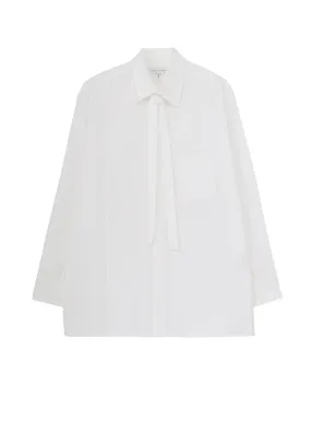 Double Stitched Seams Designer Look 100/2 BROAD SWITCHING BLOUSE WITH BOWTIE