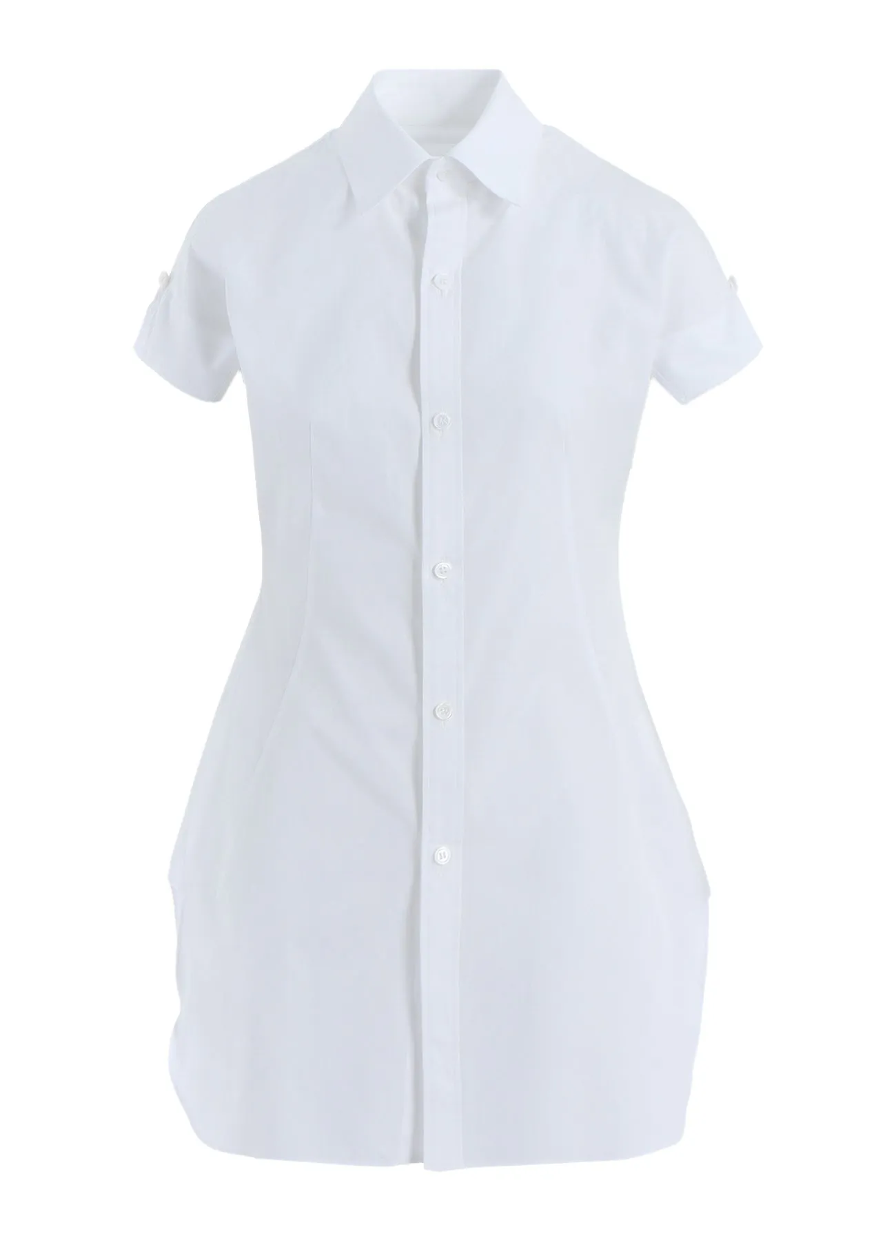100/2 COTTON BROAD TURN-UP SHIRT Button front