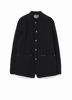 Foldable Collar Design NonRestrictive Armholes 10 OZ DENIM STAND COLLAR COVERALLS JACKET