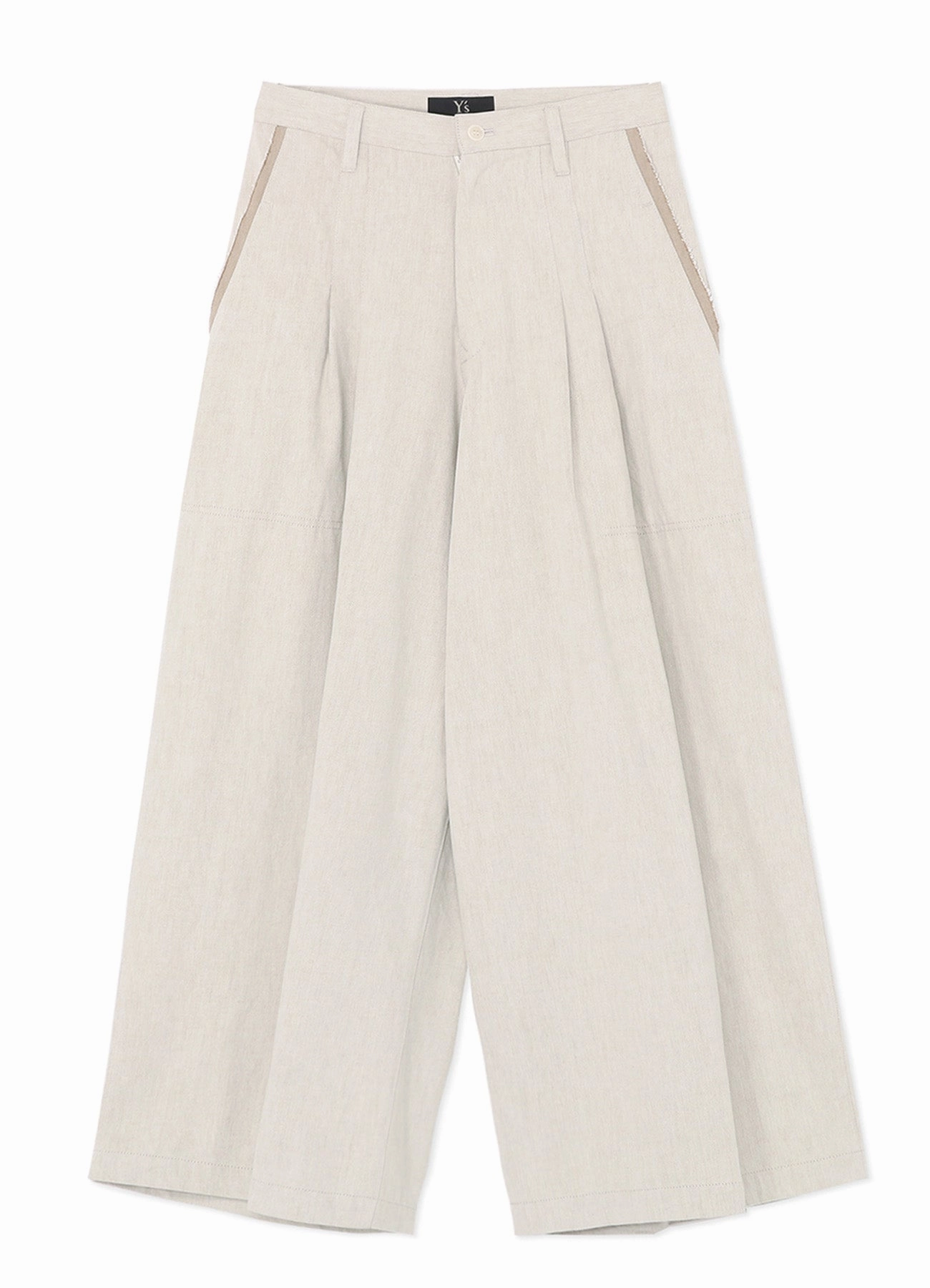 Moisture wicking 10oz DENIM DOUBLE PLEATED WIDE LEG PANTS