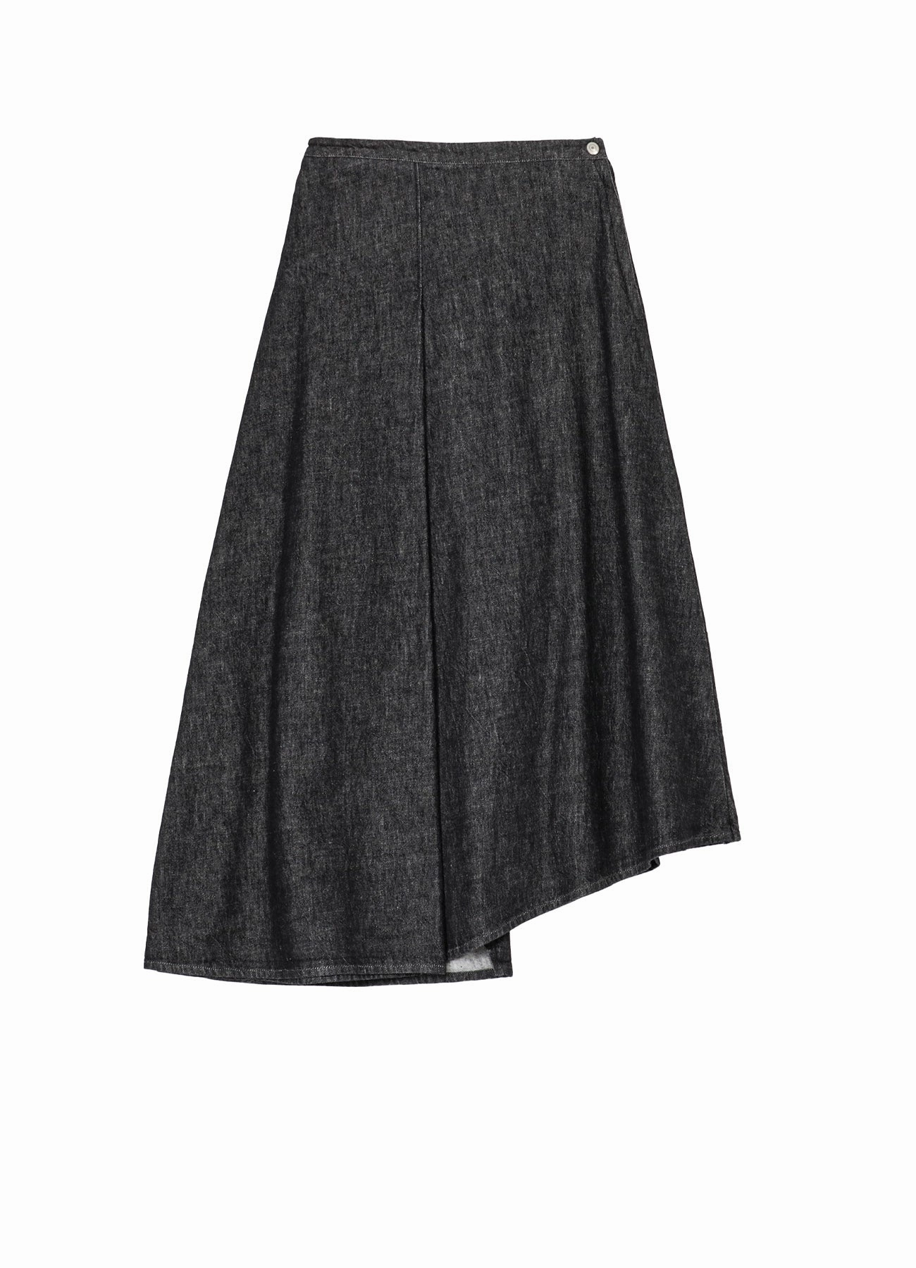 Waist Seam 10OZ UNEVEN YARN DENIM CURVED WAIST SKIRT