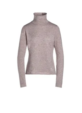 12G EMBROIDERY PLAIN WEAVE EMBROIDERY TURTLE NECK PO TemperatureRegulating Yarn