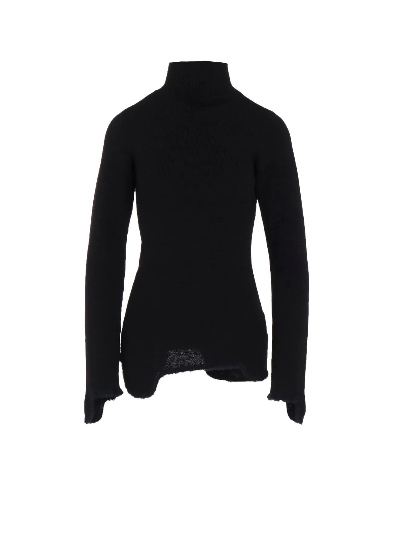 Stay Warm Modern Outfit 12G RIB JAGGED HEM HIGH NECK PO