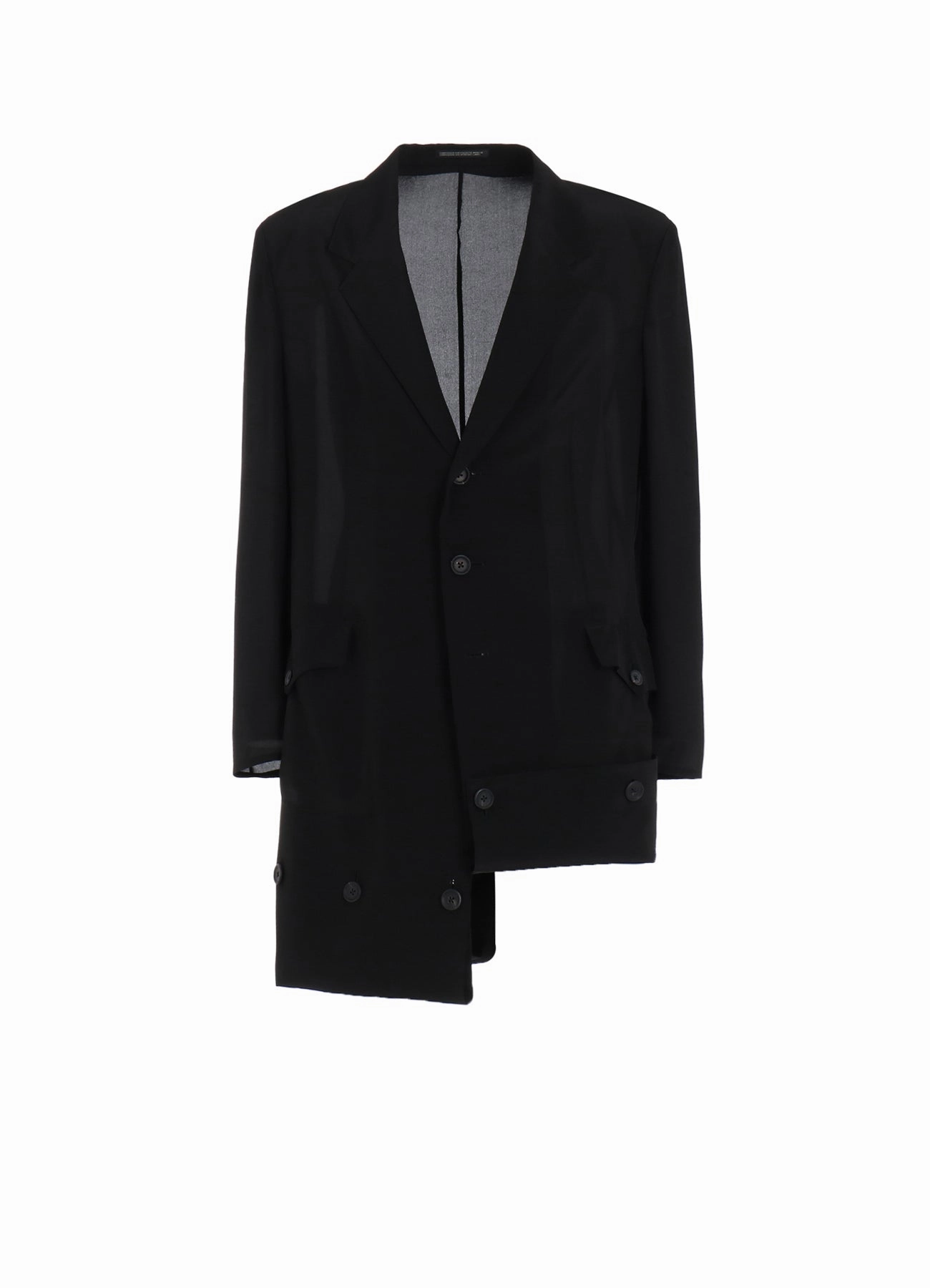 12M SILK DECINE HEM BUTTON DETAIL JACKET Casual Use