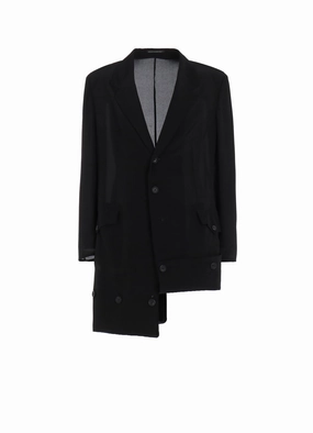 12M SILK DECINE HEM BUTTON DETAIL JACKET Casual Use