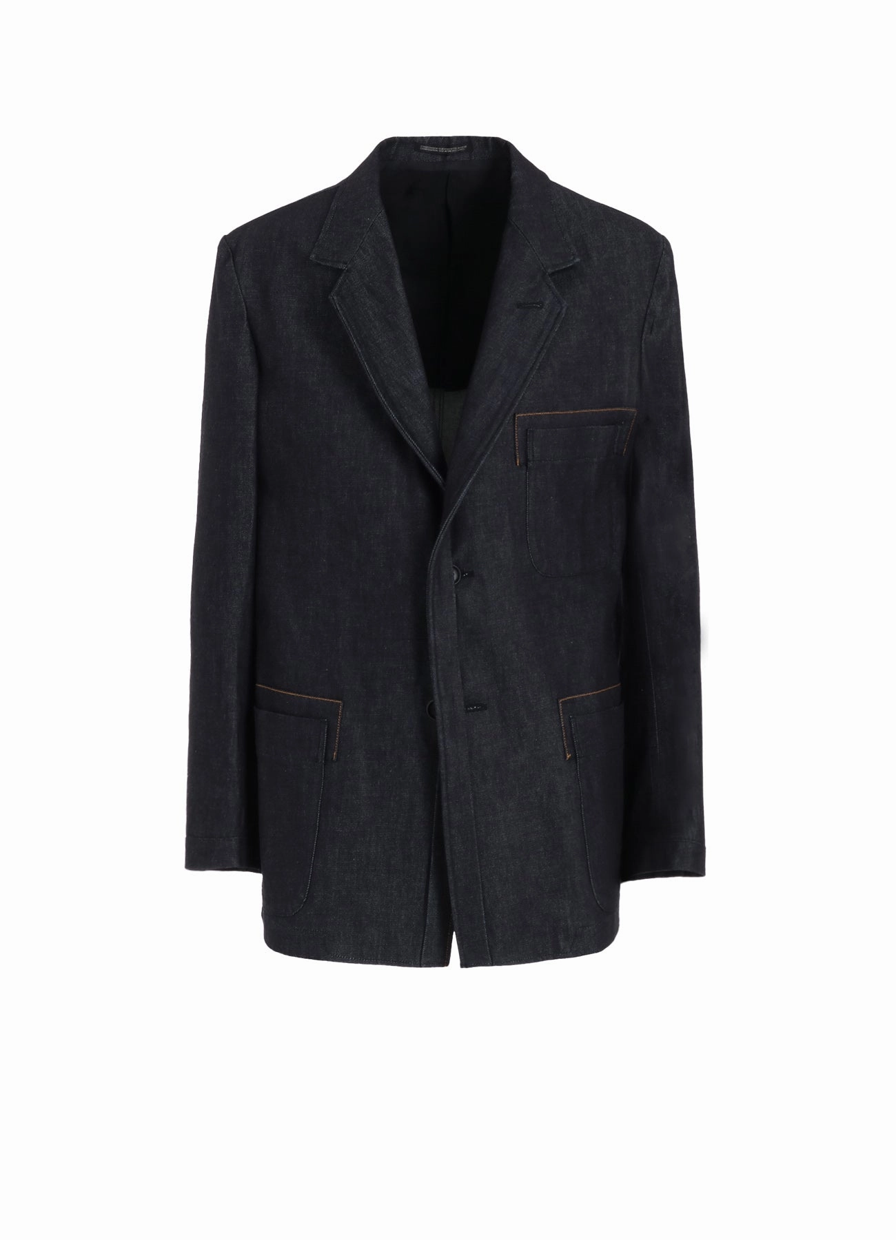 13oz DENIM JACKET WITH FRONT EDGE AND COLOR STITCH Bonded Seam Technology Hint