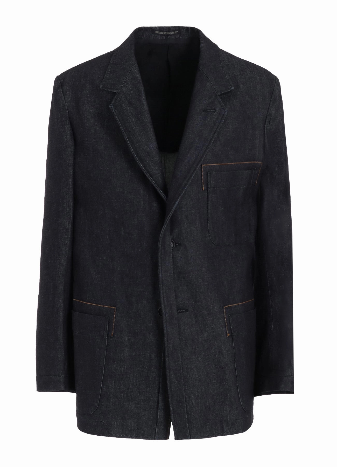 13oz DENIM JACKET WITH FRONT EDGE AND COLOR STITCH Cool Weather Layer Instance