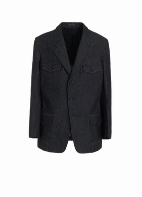 Breathable Technology Casual Outdoor Layer 13oz DENIM JACKET WITH HEM LAYER