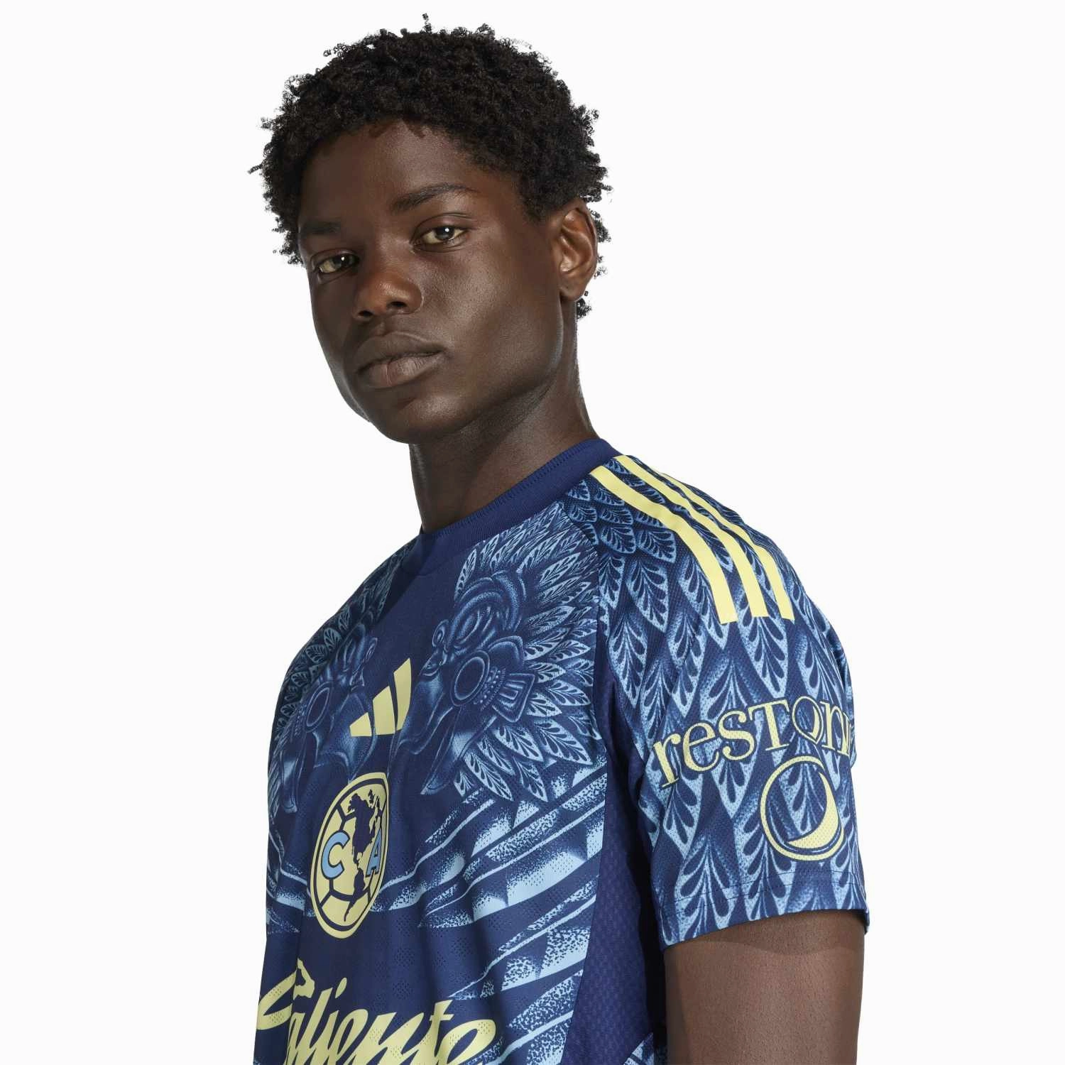 tall size Minimalist Stitching 25/26 Club America Authentic Away Jersey -Mens