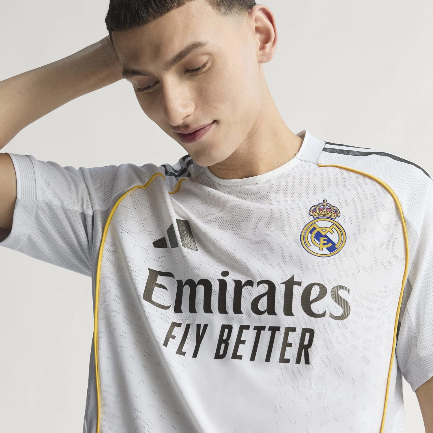 25/26 Real Madrid Authentic Home Jersey -Mens ReinforcedHems Minimal Comfort