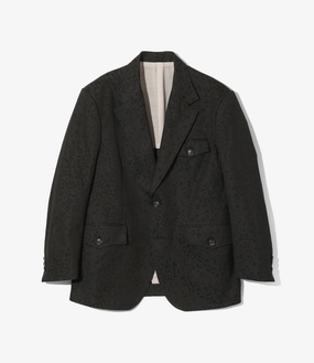 Construct 2B Jacket ?C Black Leopard Print Jacquard Cotton