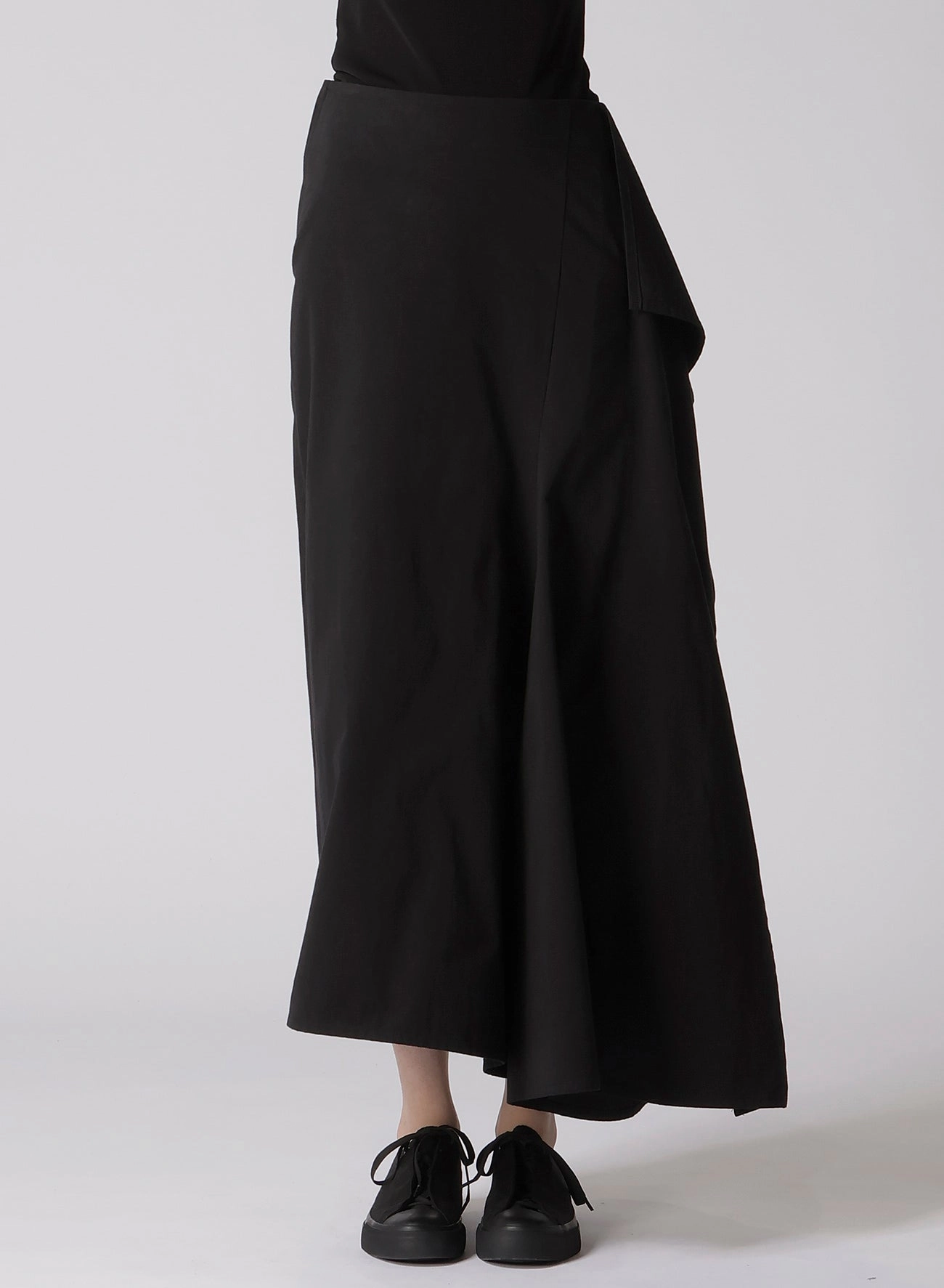 30/-COTTON TWILL DRAPE DETAIL SKIRT PANTS Core Movement