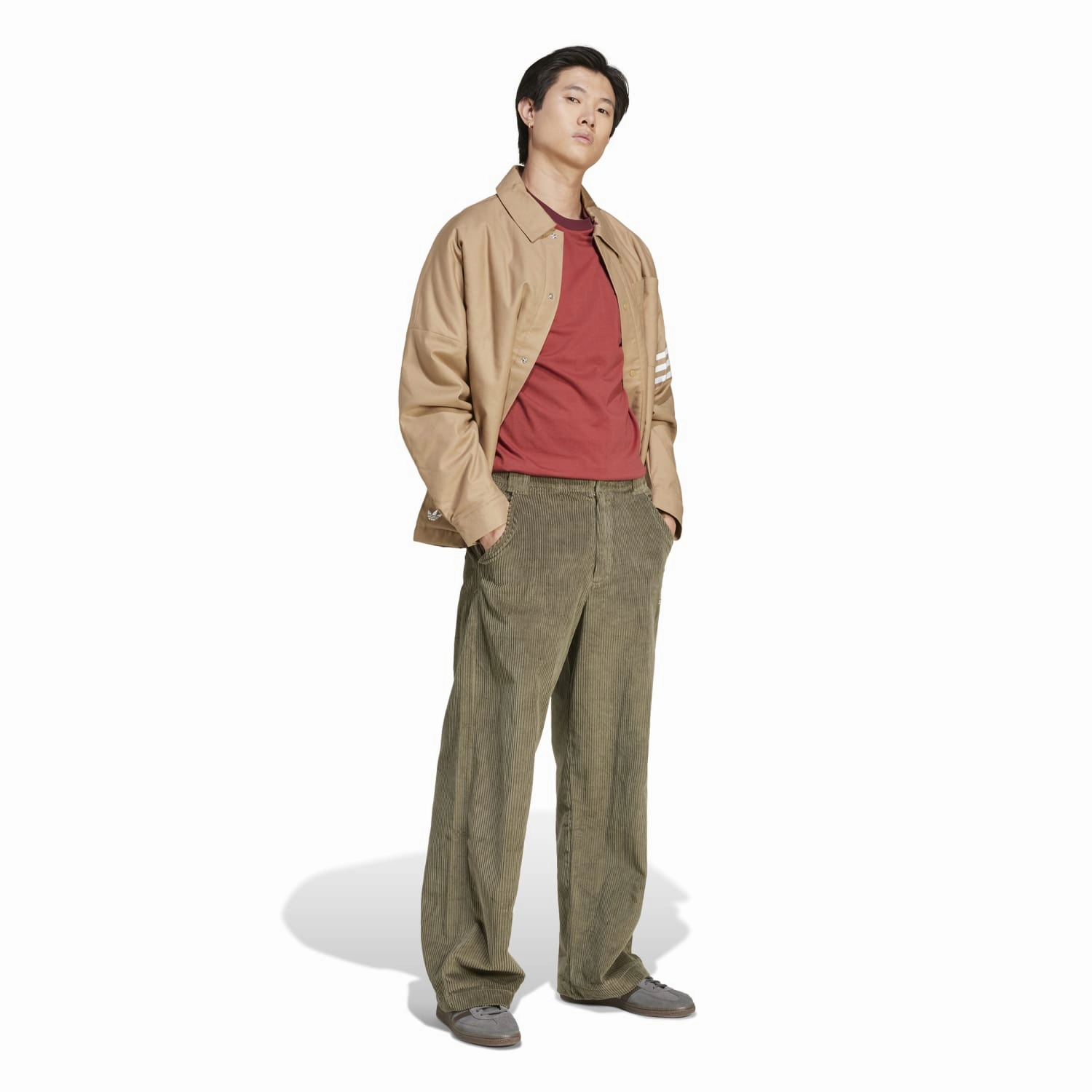 Layering Piece 3-Stripe Tee - Mens