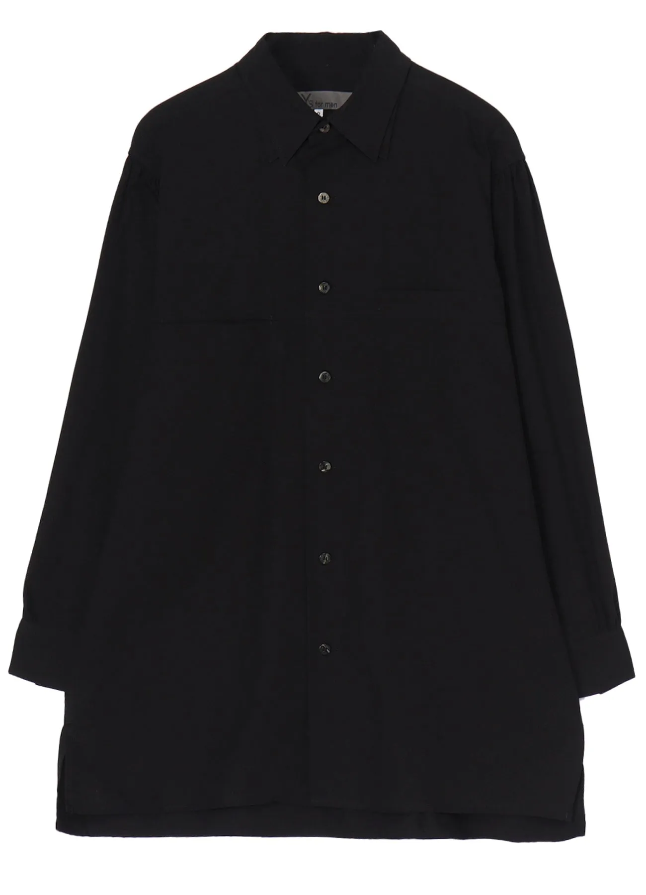 High-End Look 40 BROAD DOUBLE COLLAR BIG SHIRT