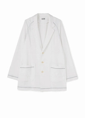 40/2 COTTON JERSEY COLOR BLIND STITCH RAGLAN SLEEVE 3BS JACKET Emblem