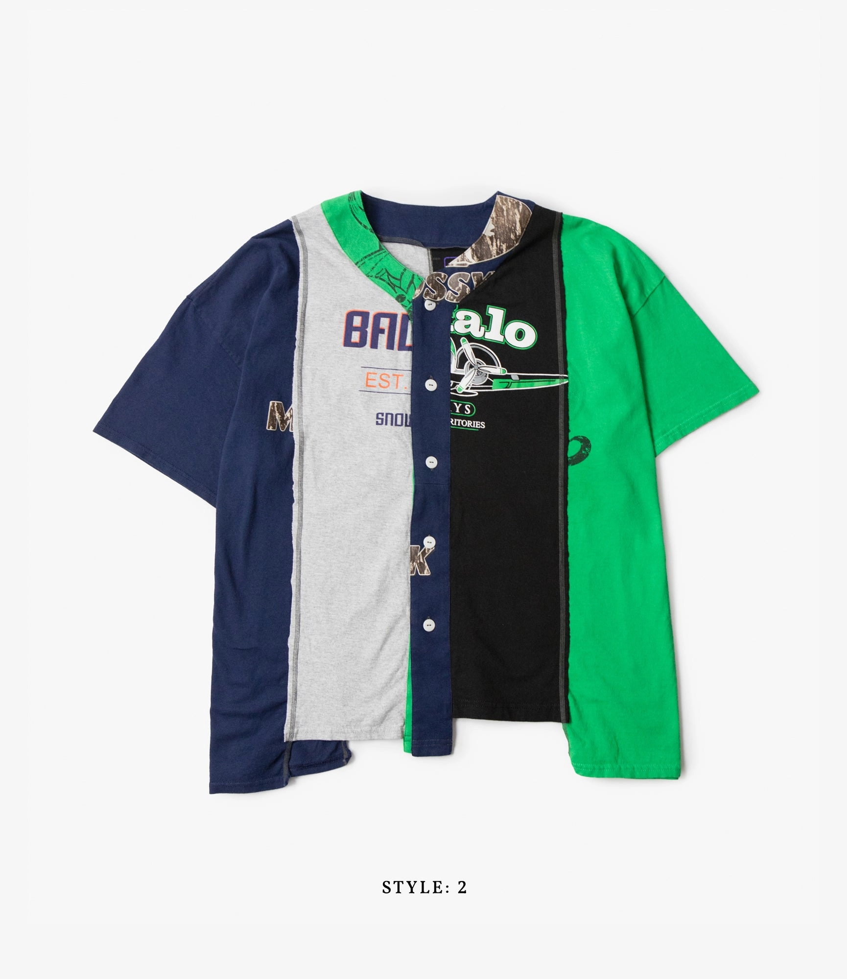 4 Cuts Wide College Baseball Shirt Casual Wear Cool and Relaxed