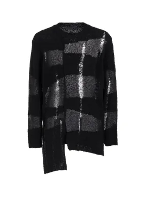 5G RANDOM DAMAGE PROCESSED PULLOVER GarmentDyed Effect