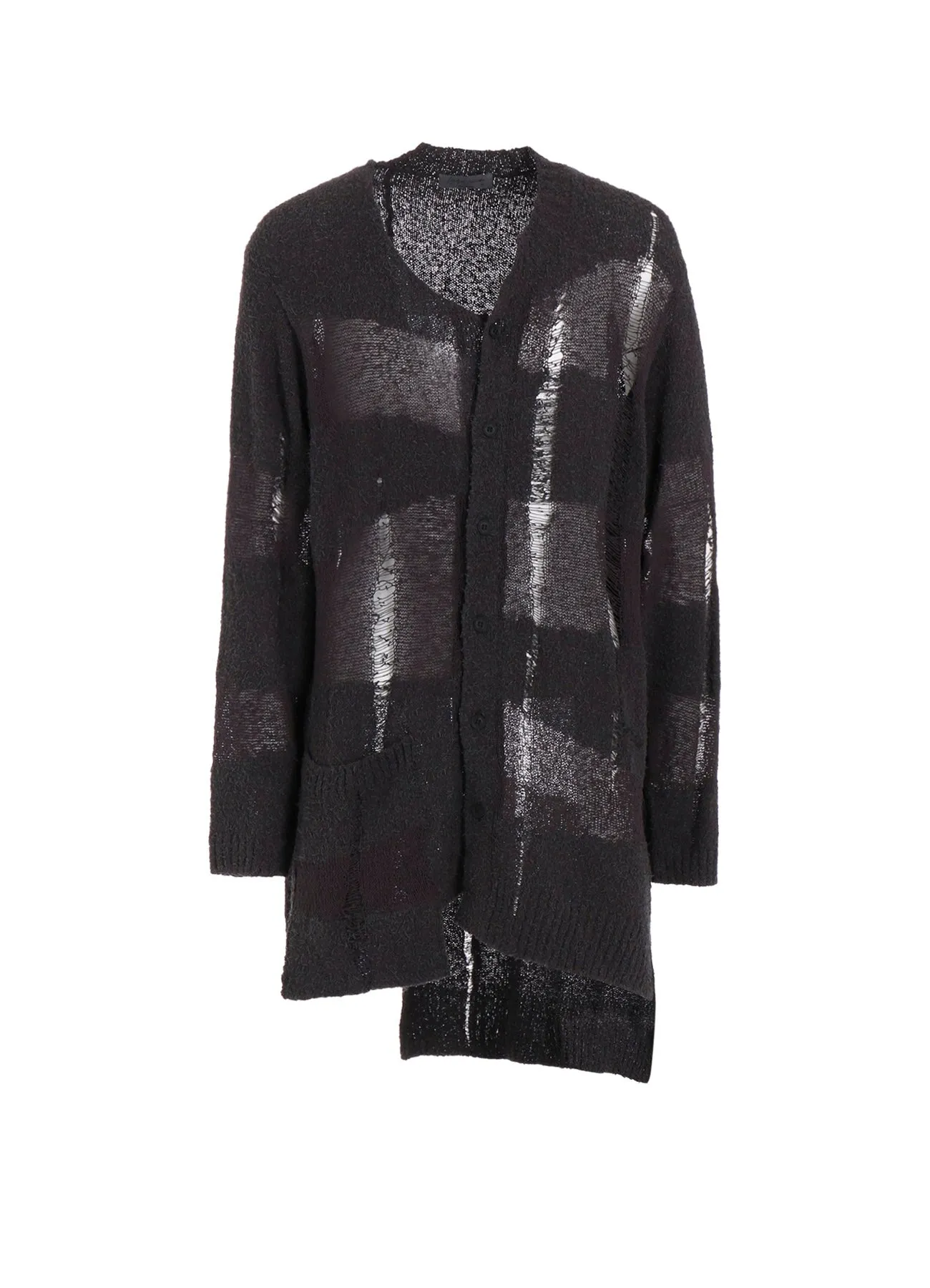 5G RANDOME DAMAGE PROCESSED CARDIGAN Versatile Piece