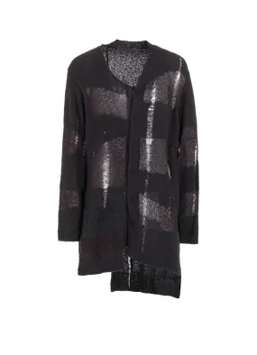 5G RANDOME DAMAGE PROCESSED CARDIGAN Versatile Piece