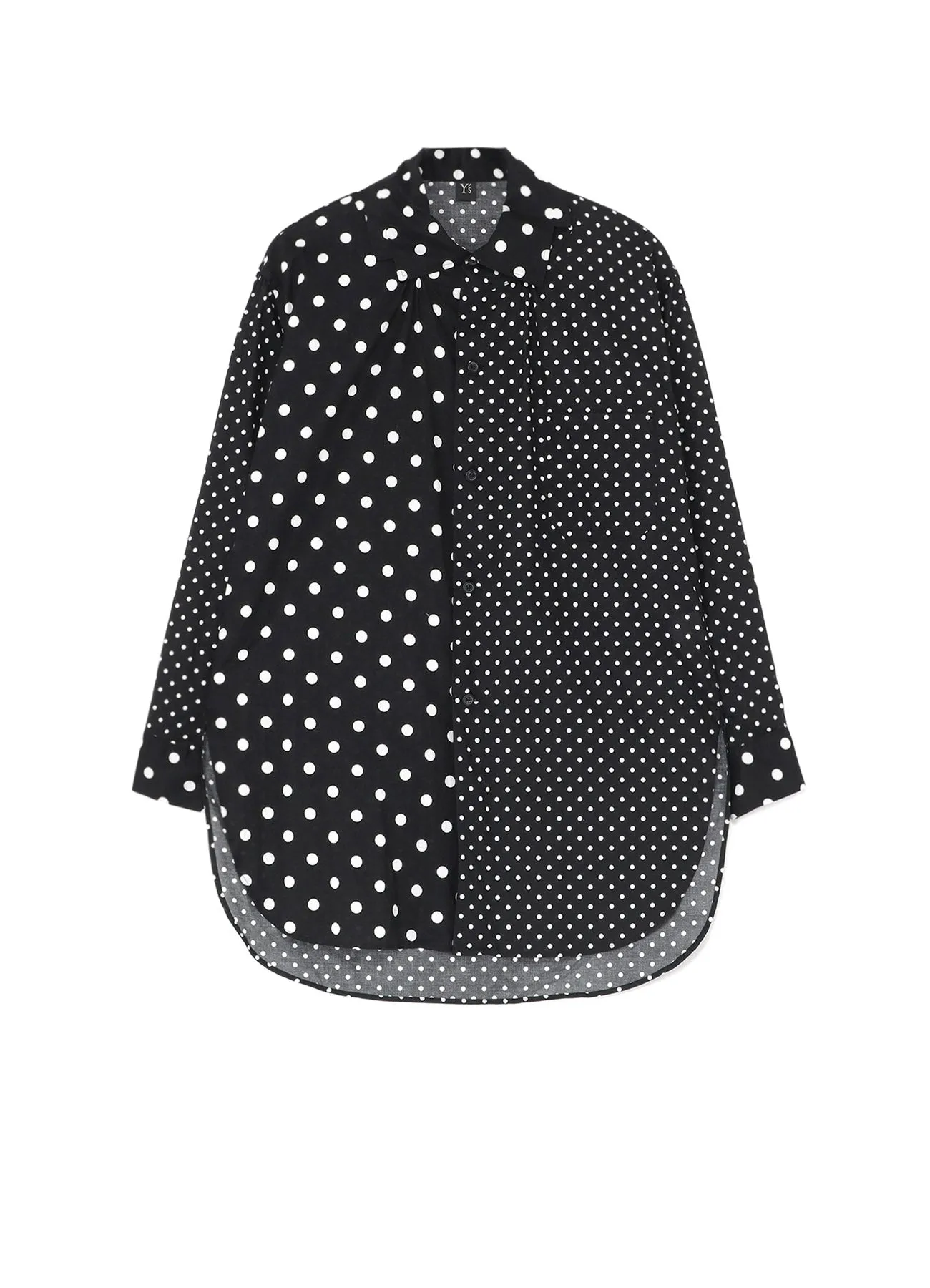 Statement Maker 60/- COTTON LAWN DOT PRINT SQUARE COLLAR SHIRT