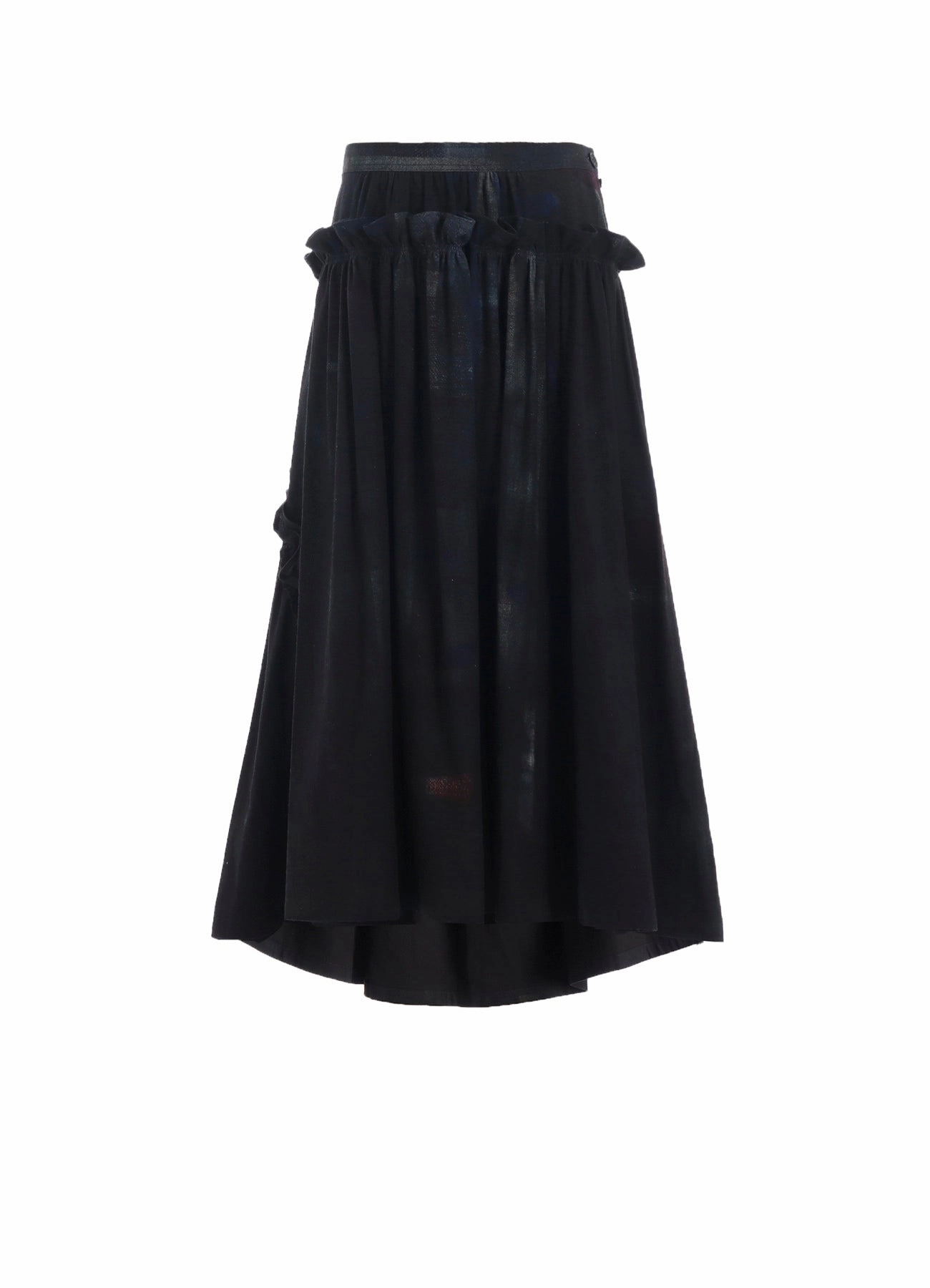 6OZ DENIM FRILL GATHERED SKIRT Lunch Date Classic Comfort