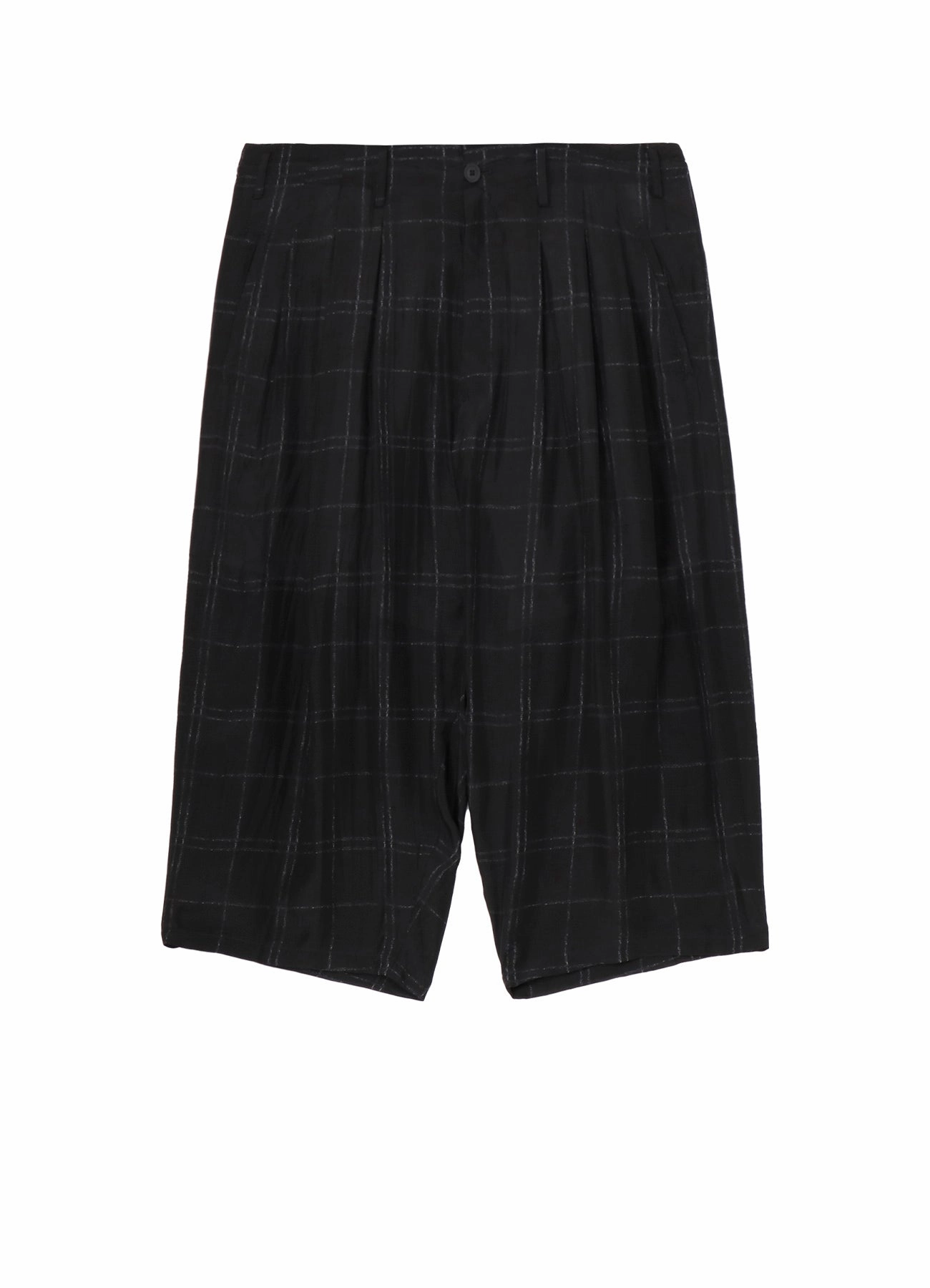 6TUCKS PLAID PANTS Laser Cut Perforations