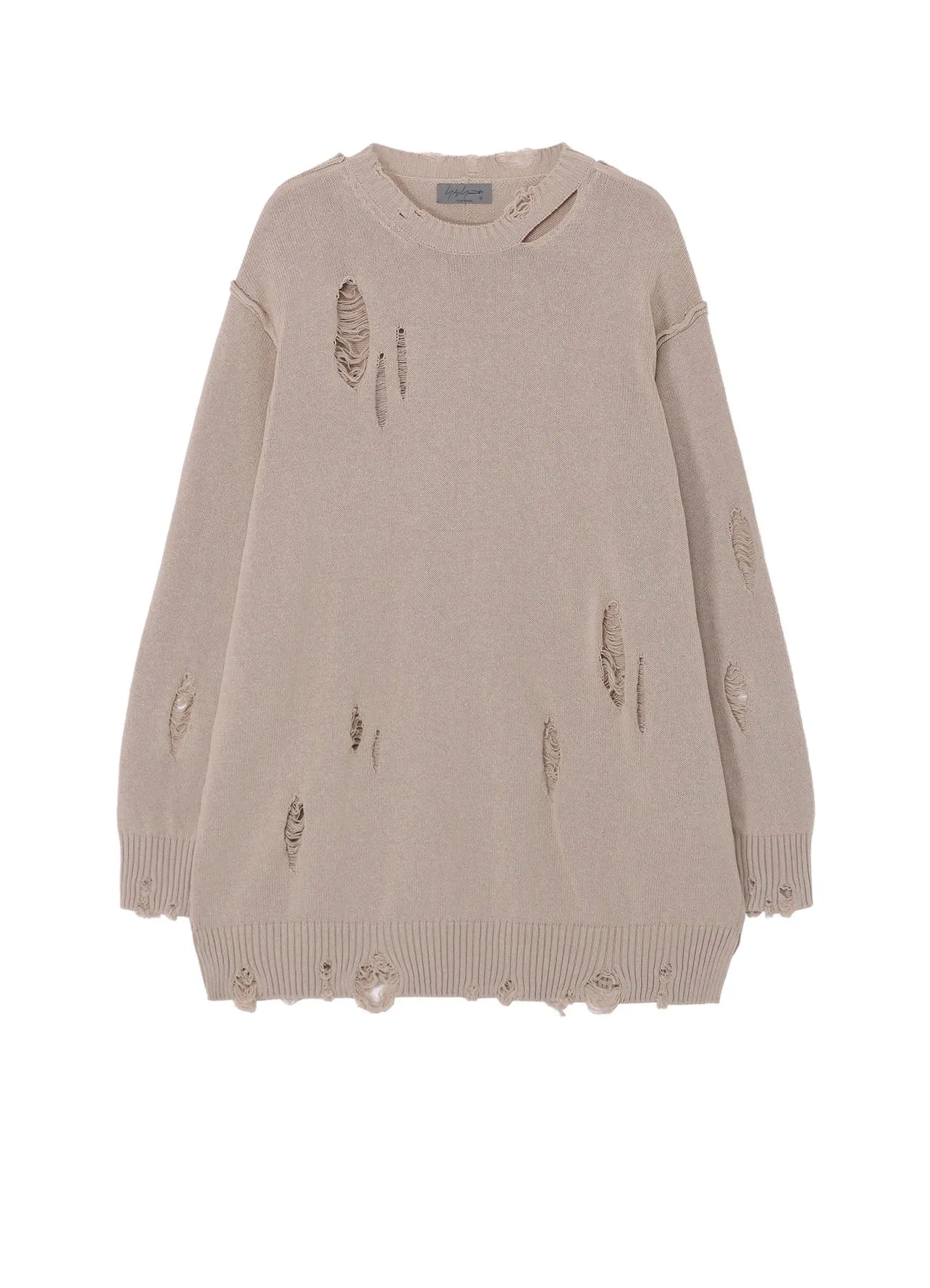 Zero Waste Knitting Technique 7G2P JERSEY  ROUND NECK KNIT