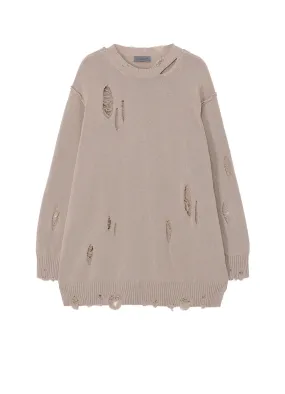 Zero Waste Knitting Technique 7G2P JERSEY  ROUND NECK KNIT