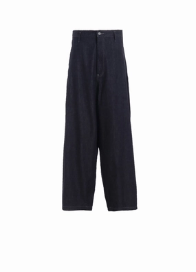 Minimal Comfort Curved Waistline 7oz TWO-TONE DENIM 5POCKET WIDE PANTS