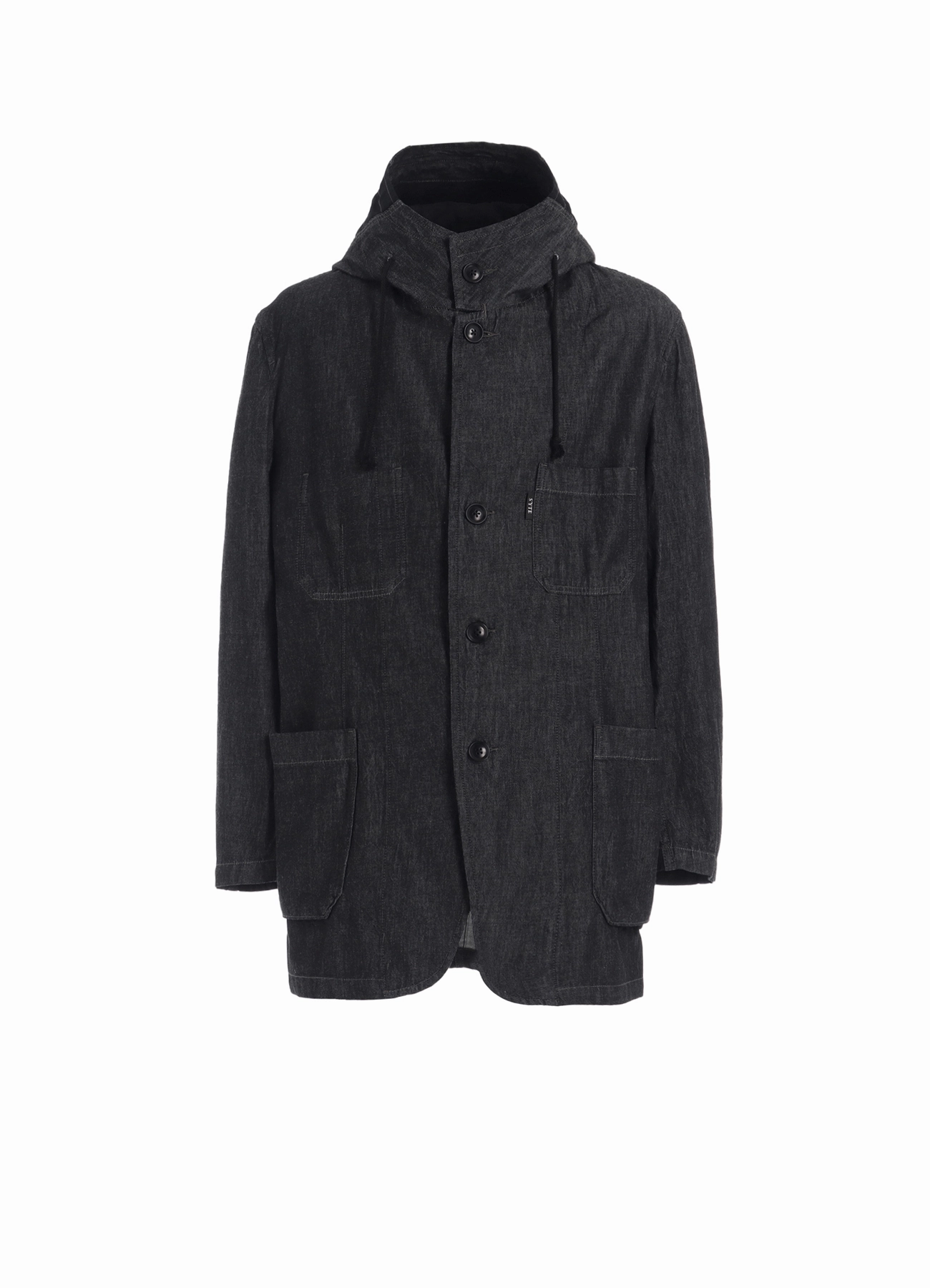 hiker 7oz TWO-TONE DENIM HOODED JACKET