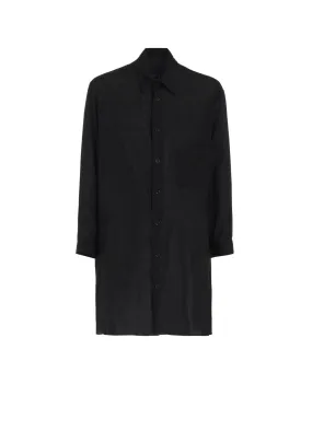 Flexible Shoulder Construction 80 MODAL LOAN BACK PANELED SLIT BLOUSE