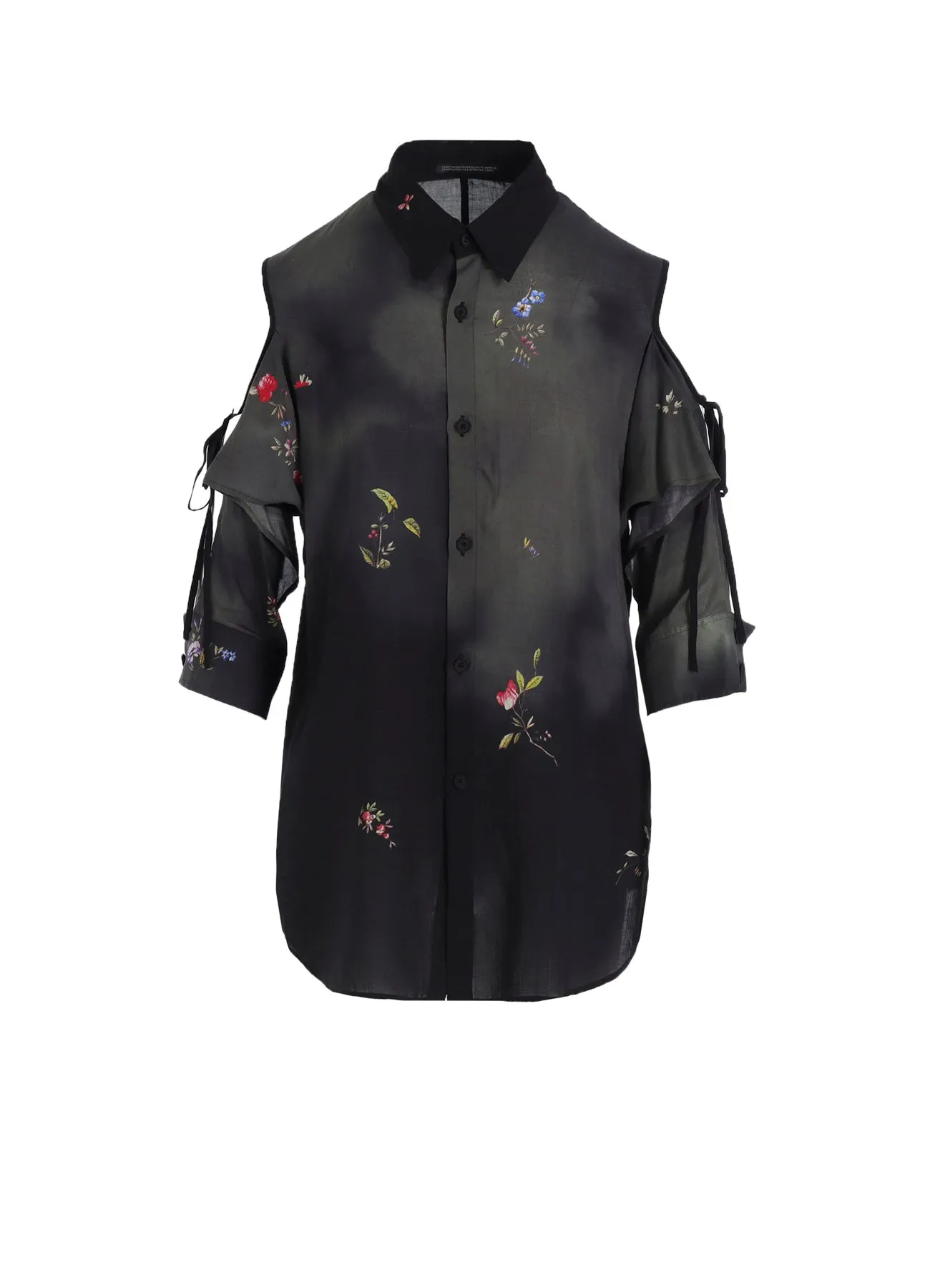 82 MODAL PT O SHOULDER BLOUSE Bold Print Boho chic