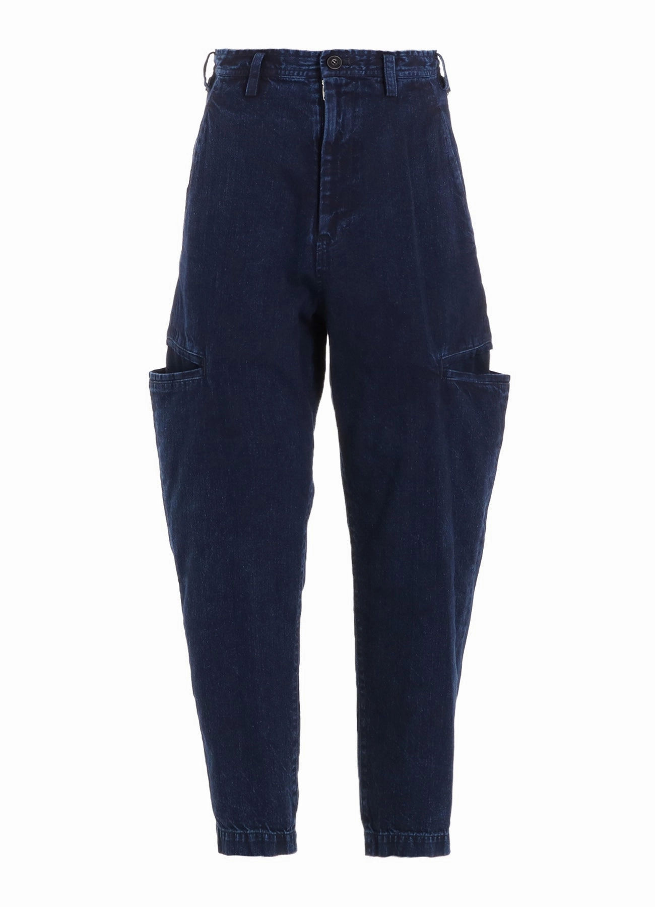 NonRestrictiveFit Low Profile Waistband 8OZ BLEACHED DENIM TAPERED PANTS