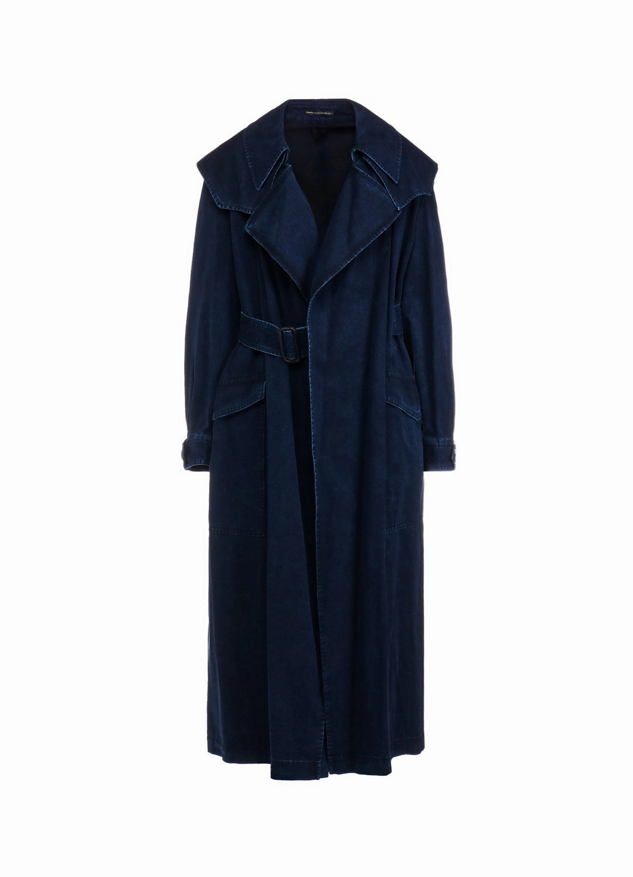 8OZ CE/C/ DENIM TRENCH COAT Crisp Weather Fit AdjustableHem