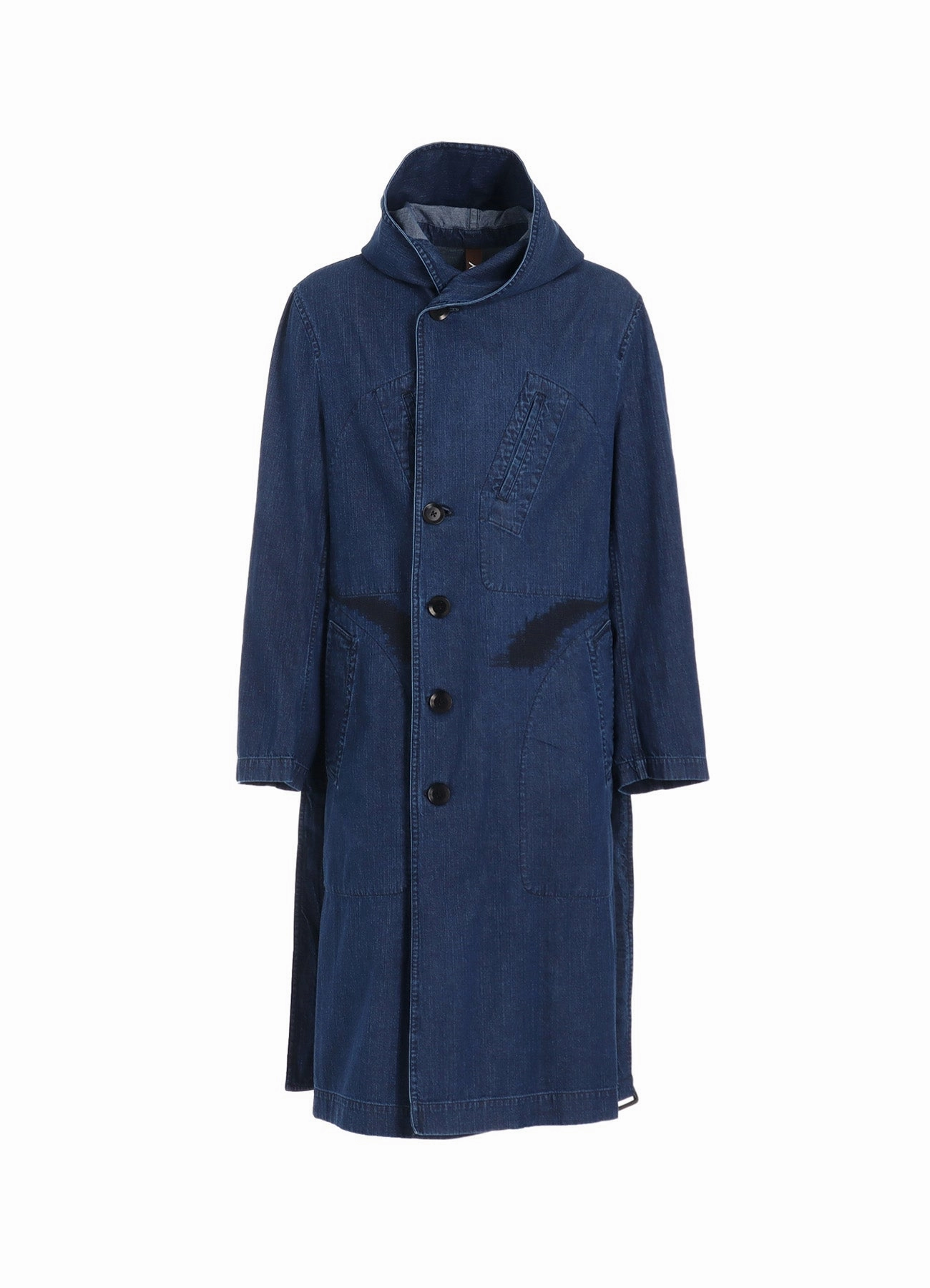 Compression Fit Technology 8OZ DENIM   DUNGAREE HOODED COATS WITH POCKETS