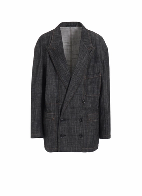 8OZ DENIM PEAKED LAPEL JACKET Style Layer SoftLining