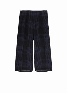 ??PIECE UNIQUE/THE SHOP??CHECK PLAID SEAM POCKET PANTS Casual Comfort