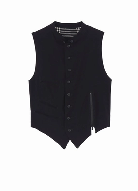 high intensity conflict Hydration Pocket ??PIECE UNIQUE/THE SHOP??RAYON SPAN LOAN LEFT ZIP DETAIL VEST