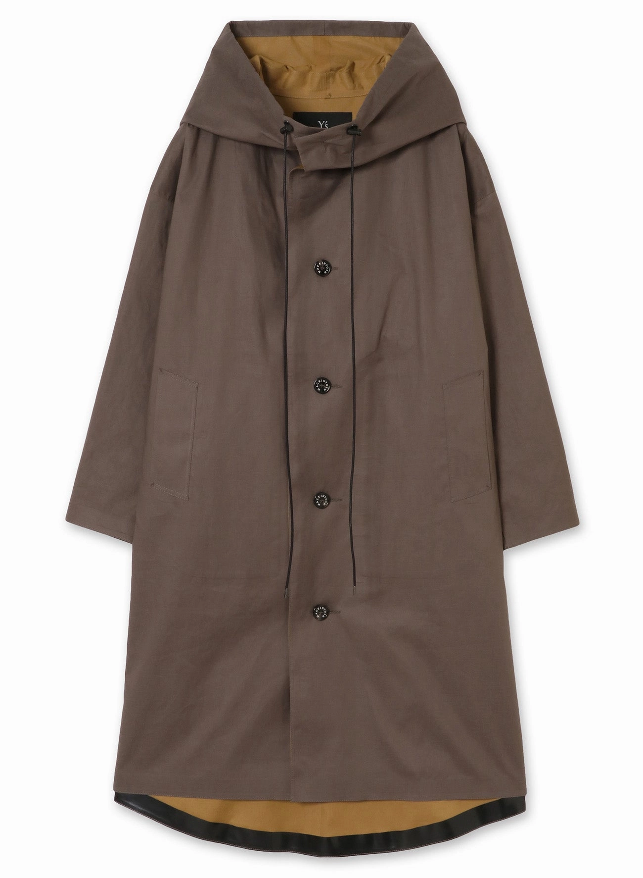 [Y's 1972 - Y??s CRAFTED BY MACKINTOSH]HOODED COAT EcoFriendly Dye Compact Packable