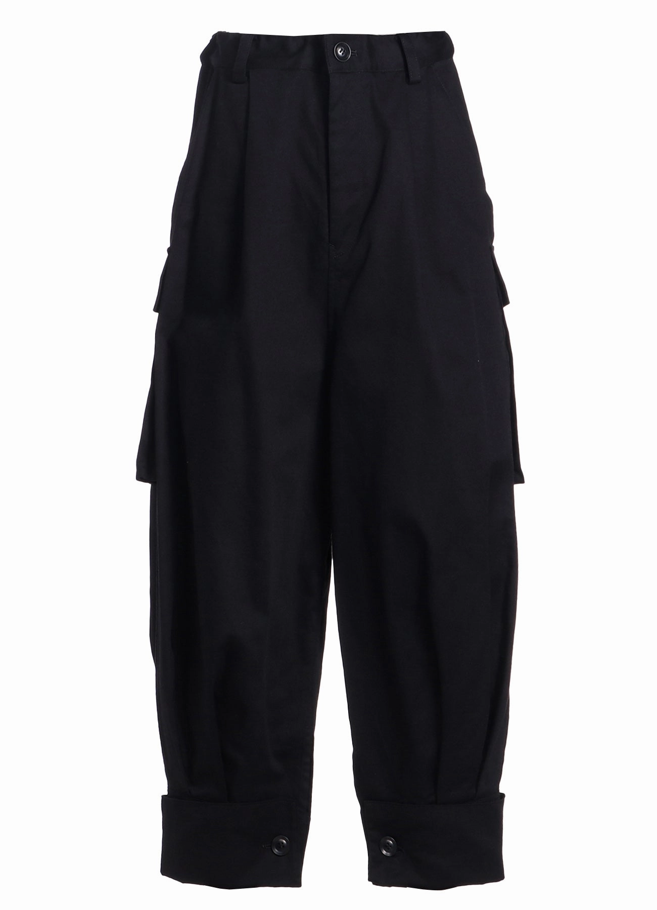 [Y's BORN PRODUCT] COTTON TWILL CUFFED HEM CARGO PANTS Daily Wear Polyester fabric