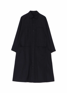 [Y's BORN PRODUCT] COTTON TWILL DOUBLE CHEST POCKET DRESS Mid Season
