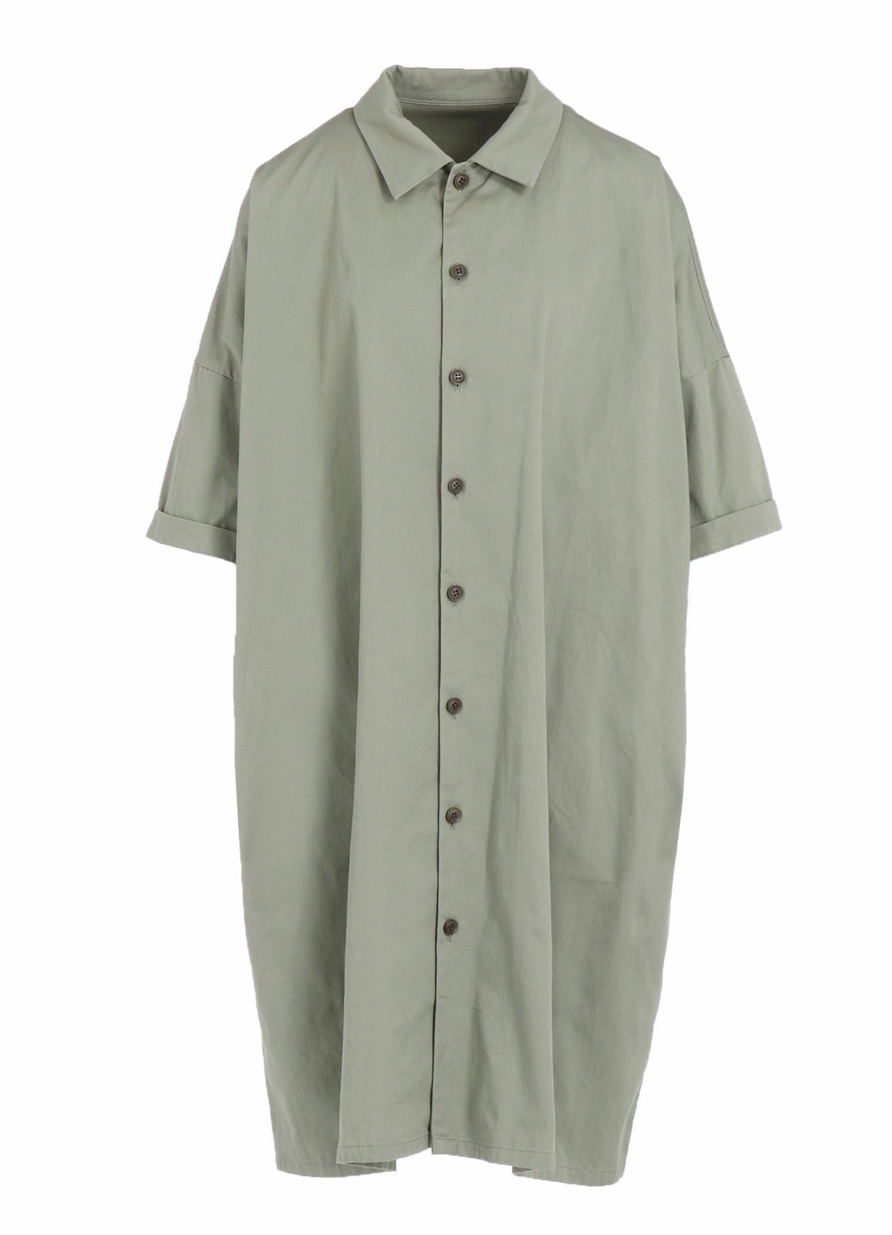 [Y's BORN PRODUCT] COTTON TWILL HALF SLEEVE DRESS Vibrant Aesthetic