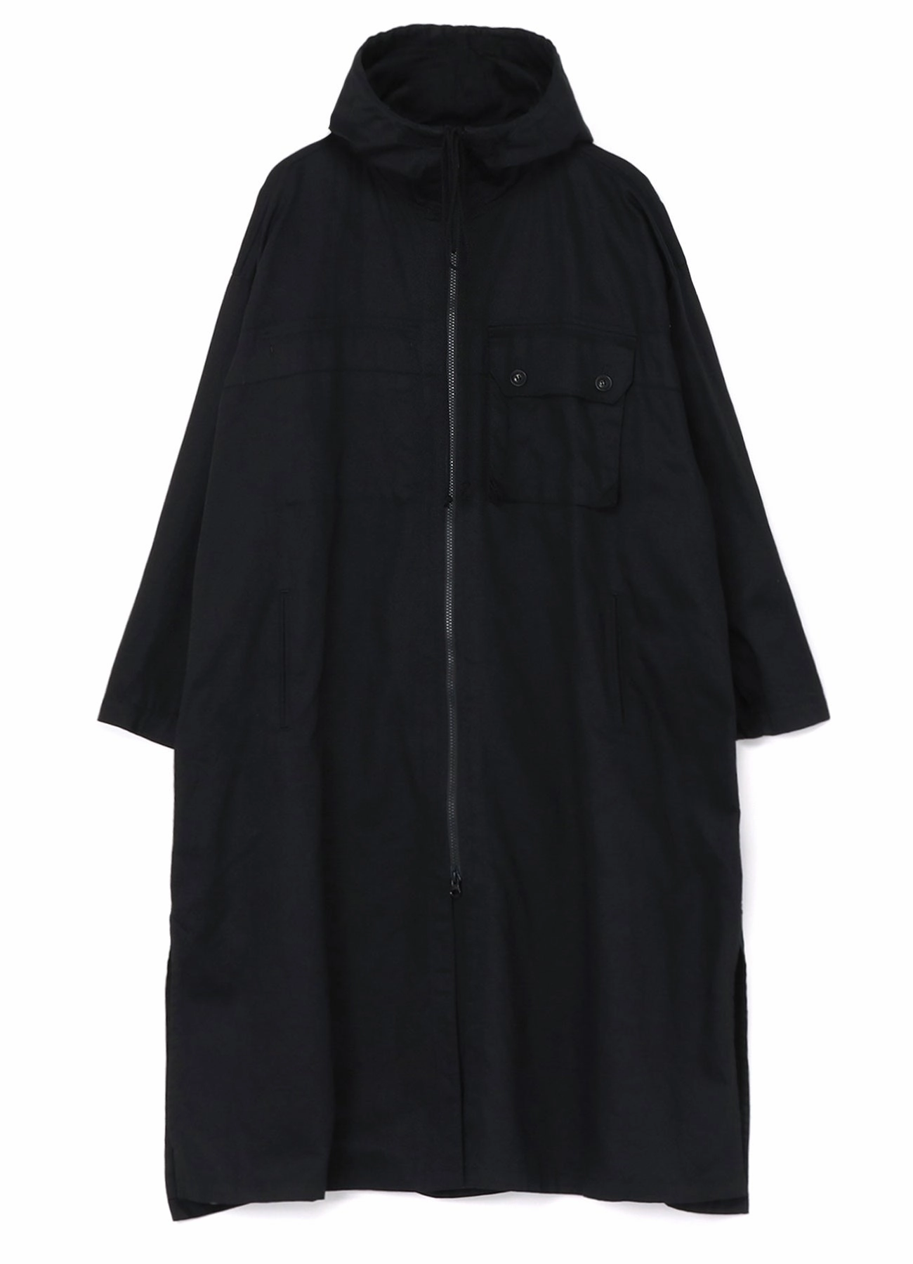 [Y's BORN PRODUCT] COTTON TWILL HOODED COAT bold appearance