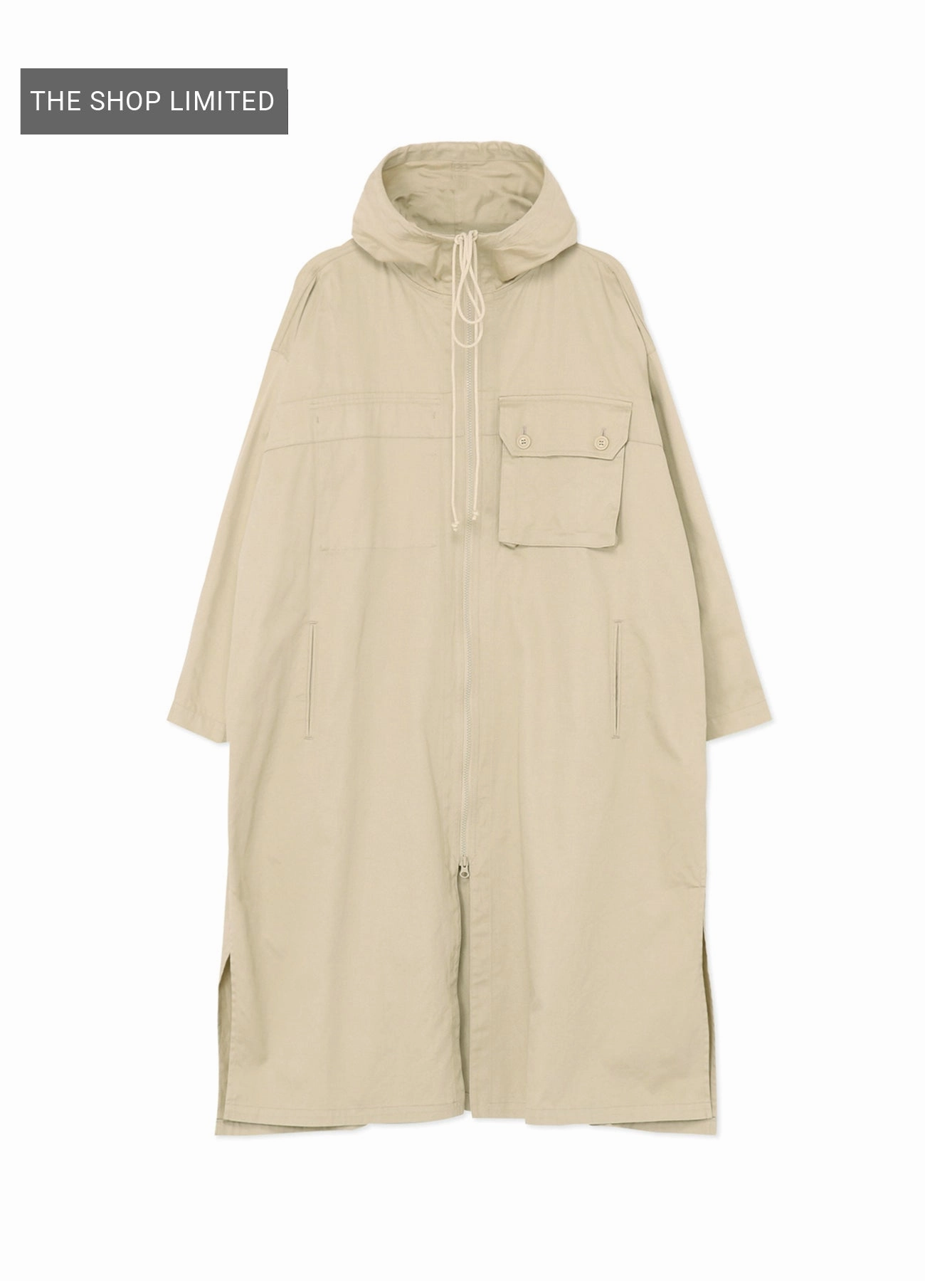 [Y's BORN PRODUCT] COTTON TWILL HOODED COAT Travel-friendly