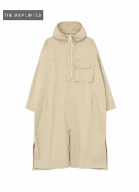 [Y's BORN PRODUCT] COTTON TWILL HOODED COAT Travel-friendly