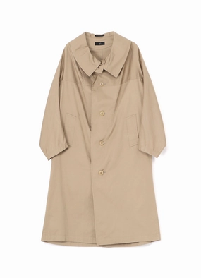 Snag Free Surface Breathable fabric [Y's BORN PRODUCT] COTTON TWILL LONG CAPE COAT