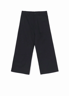[Y's BORN PRODUCT] COTTON TWILL LONG STRAIGHT PANTS Soft Waistband