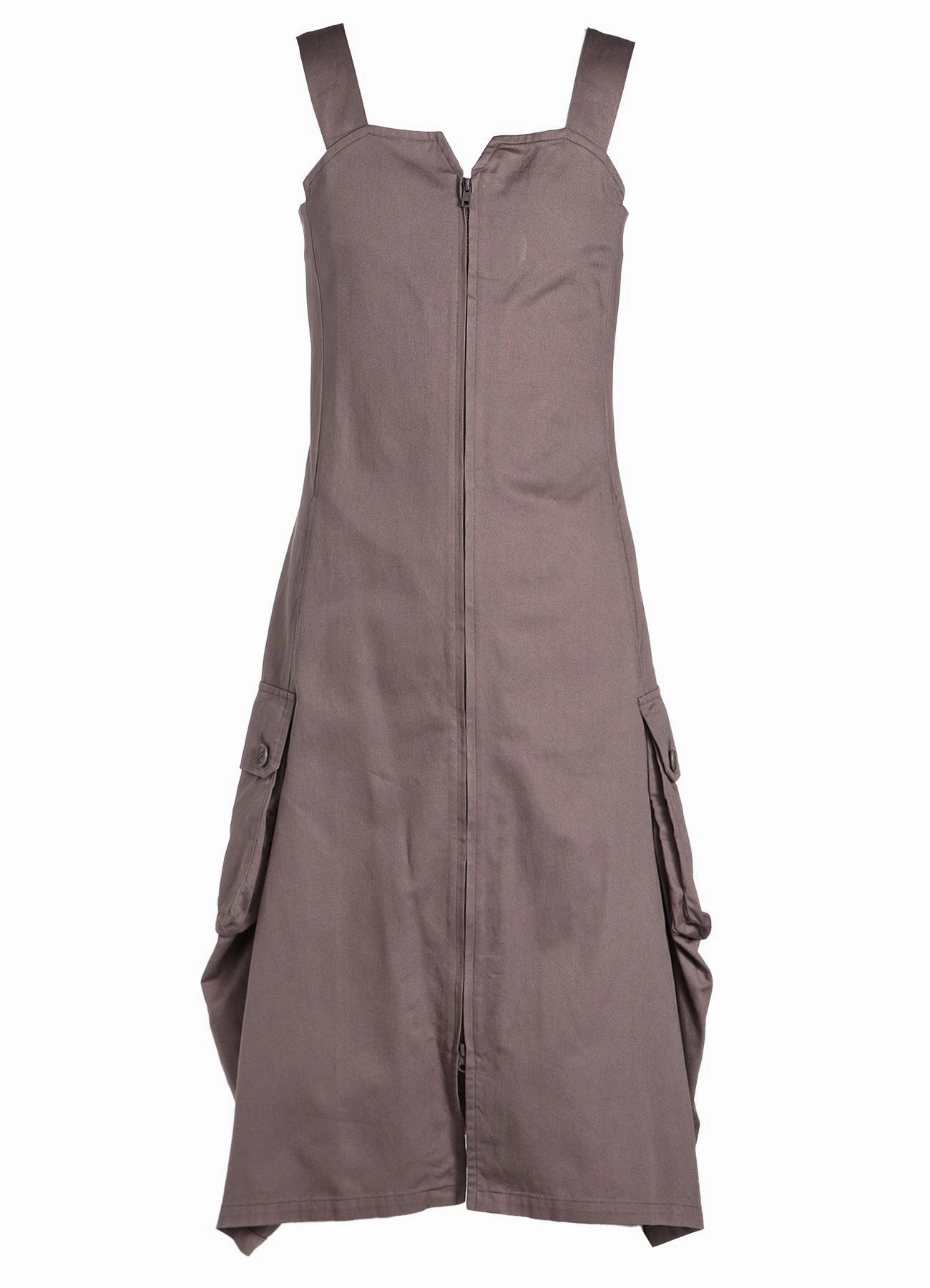 Charming Style Glam Touch [Y's BORN PRODUCT] COTTON TWILL WORK DRESS