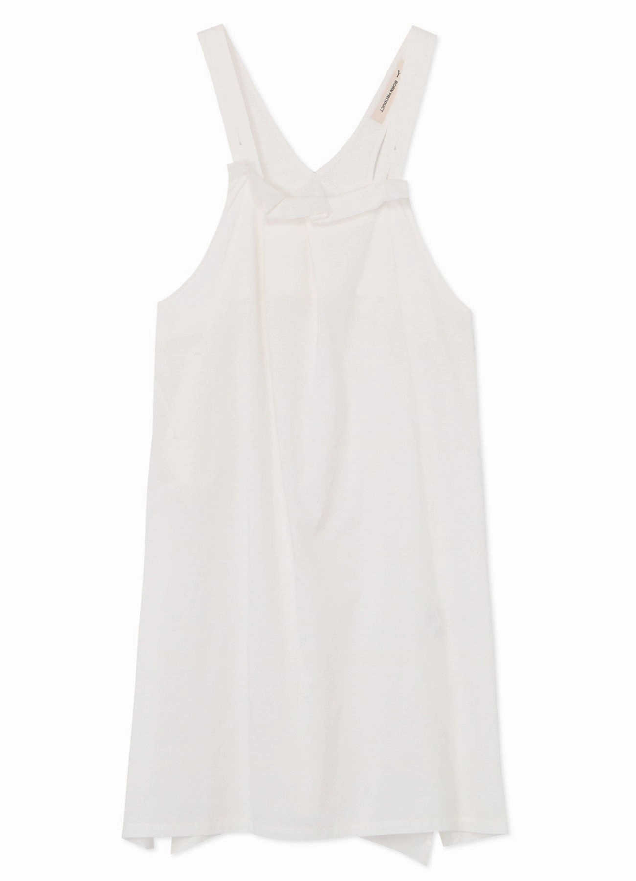 Sage Glow [Y's BORN PRODUCT] THIN COTTON TWILL ASYMMETRIC FOLD DETAIL DRESS